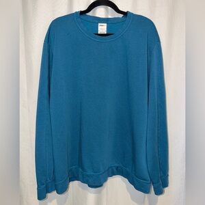 Nike YOGA Sweatshirt Blue Therma-FIT Crewneck Pullover Sweater Mens XL Worn Once